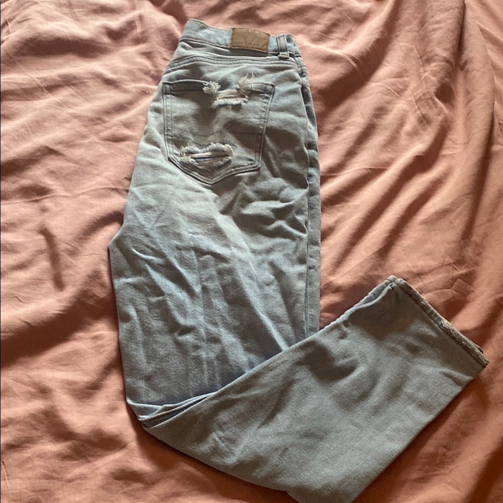 American Eagle Light Blue Distressed Jeans